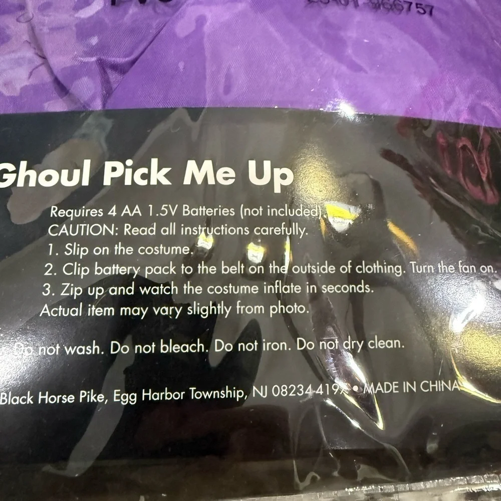 Inflatable Ghoul Pick Me Up Boys Halloween Costume